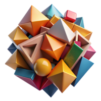 magnificent rustic A dynamic composition of fragmented, geometric shapes, with bold, contrasting colors and sharp edges, in a cubist, abstract style original png
