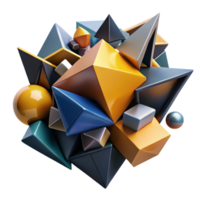 beautiful contemporary A dynamic composition of fragmented, geometric shapes, with bold, contrasting colors and sharp edges, in a cubist, abstract style detailed png
