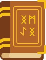 Ancient Book with Rune Engravings vector