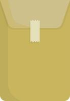 Brown Office Envelope with Seal vector