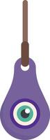 Protective Evil Eye Pendant for Warding vector