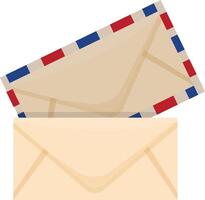 Airmail Envelope with Folded Edges vector