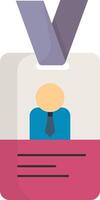 Employee Identification Badge vector
