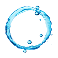 Stunning Circular Water Splash with Droplets on Black Background A Captivating Image of Liquid Dynamics png