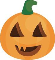 Evil Jack O' Lantern with Sharp Teeth vector