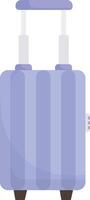 Rolling Suitcase for Travel vector