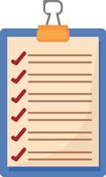 Clipboard with Delivery Checklist vector