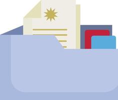 File Cabinet with Documents vector