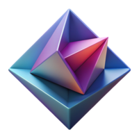 stunning minimalist A series of overlapping, geometric shapes with gradient color transitions, creating a sense of depth and dimension, in a minimalist, abstract style exclusive png
