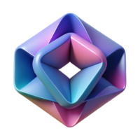 dramatic abstract A series of overlapping, geometric shapes with gradient color transitions, creating a sense of depth and dimension, in a minimalist, abstract style authentic png