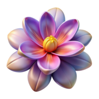 wonderful creative A close-up view of a flower's intricate petals and stamen, with vibrant, contrasting colors and a soft, diffused light, in a botanical, abstract style 4K png