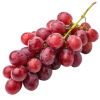 A Bunch of Red Grapes on a Black Background A Delicious and Healthy Snack png