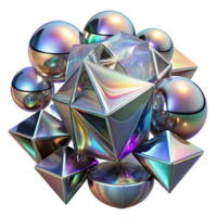 beautiful abstract A dynamic composition of fragmented, mirrored surfaces reflecting distorted, abstract images, with a dazzling, prismatic light 4K png