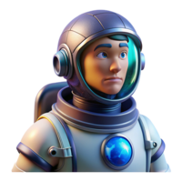 vibrant traditional Portrait of an astronaut in a spacesuit, gazing out at the Earth, illuminated by the ethereal glow of distant stars, in a photorealistic, sci-fi style premium png