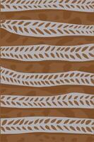 Delicious beautiful sourdough leaf pattern vector