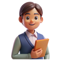 beautiful minimalist Portrait of a teacher with a kind face and wise eyes, holding a book, illuminated by the soft light of a classroom window, in a warm, nostalgic style genuine png