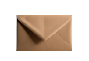 Large A4 brown envelope isolated, ideal for documents, mailing, and office use. png