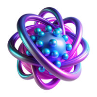 stunning abstract A quantum computer core emitting swirling particles of light, illuminated by pulsating magenta and cyan light. Abstract style high resolution png