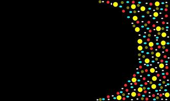 Colorful Dots With Dark Background vector