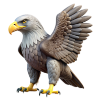 vibrant abstract A powerful eagle soaring through the sky, dynamic pose, realistic rendering authentic png