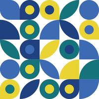 Flat Geometric Bauhaus Design vector
