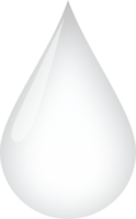 A transparent drop of liquid of a classic shape png
