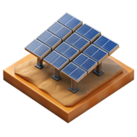 serene artistic A Solar Panel Farm Stretching Across a genuine png