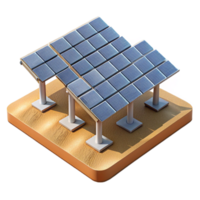 magnificent minimalist A solar panel farm stretching across a desert landscape, sunlight glinting off the panels, rendered in a realistic, aerial view exclusive png
