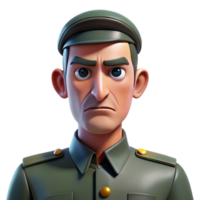 beautiful modern Portrait of a Man with a Stern Expression 4K png