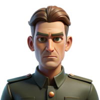 elegant rustic Portrait of a Man with a Stern Expression detailed png