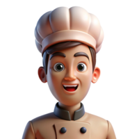 serene creative Portrait of a chef with a toque and a confident smirk, lit by warm kitchen lights, in a culinary photography style genuine png