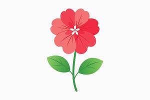 A vibrant Red and Pink Flower Design vector