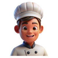 vibrant abstract Portrait of a chef with a toque and a confident smirk, lit by warm kitchen lights, in a culinary photography style high resolution png