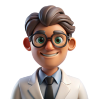 dramatic contemporary Portrait of a scientist with lab goggles and a focused expression, lit by a bright microscope light, in a scientific illustration style high resolution png