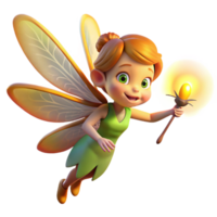 beautiful contemporary A Whimsical Fairy Riding a Dragonfly detailed png