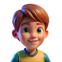 magnificent artistic Portrait of a child with bright, curious eyes and a playful expression, lit by colorful, dynamic lighting, in a children's book illustration style genuine png