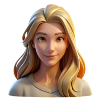 stunning rustic Portrait of a woman with long, flowing hair and a serene expression, illuminated by soft, golden light, in a romantic painting style high quality png