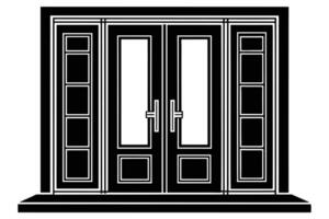 Ornate Front Door Design, Perfect for Architectural Stock Photos vector