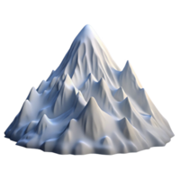 vibrant traditional A majestic mountain range covered in snow, crisp, clear light, realistic style authentic png