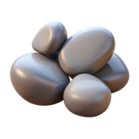 stunning classic A group of pebbles on a beach, smooth and rounded, natural lighting, realistic style 4K png