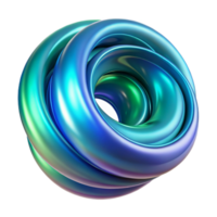 dramatic contemporary A swirling vortex of iridescent blues and greens, resembling liquid metal, illuminated by a soft, ethereal glow. Smooth, flowing lines create a sense of motion and depth original png