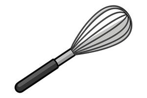 Simple Illustration of a Whisk vector