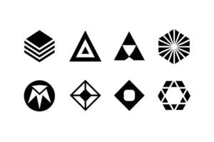 Collection of Abstract Geometric Shapes for Design Inspiration vector