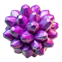magnificent abstract A cluster of crystalline structures in shades of rose and violet, reflecting light internally, bright studio lighting, geometric abstraction premium png