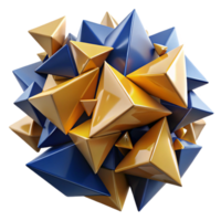 elegant artistic stunning modern Fragmented Triangles Abstract high resolution premium png