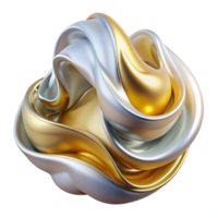 magnificent vintage Fluid streams of silver and gold, blending seamlessly together, soft ambient lighting, surrealism style 4K png