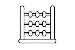 A simple Illustration of an Abacus vector