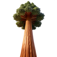 stunning classic A giant sequoia tree, towering towards the sky, low angle view, majestic lighting, epic style high quality png