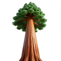 magnificent contemporary A giant sequoia tree, towering towards the sky, low angle view, majestic lighting, epic style detailed png