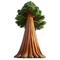 wonderful abstract A giant sequoia tree, towering towards the sky, low angle view, majestic lighting, epic style original png